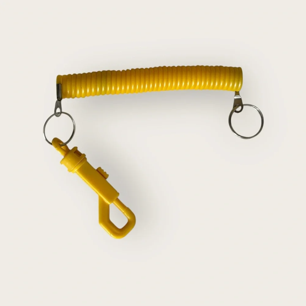 Joggers Key Coil with Snap Yellow/Silver